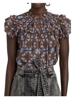 Ulla Johnson Marta Blouse- Twilight Prism